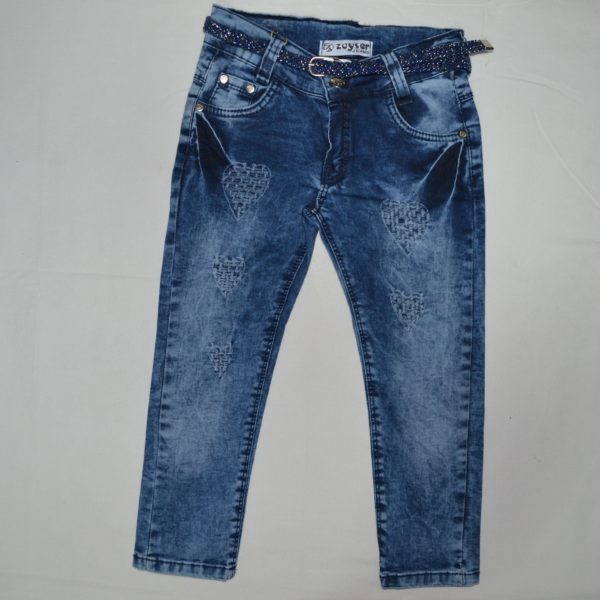 Джинси в потерті сердечка