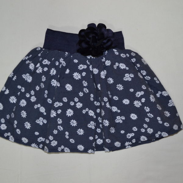 Спідничка синя в квіточку