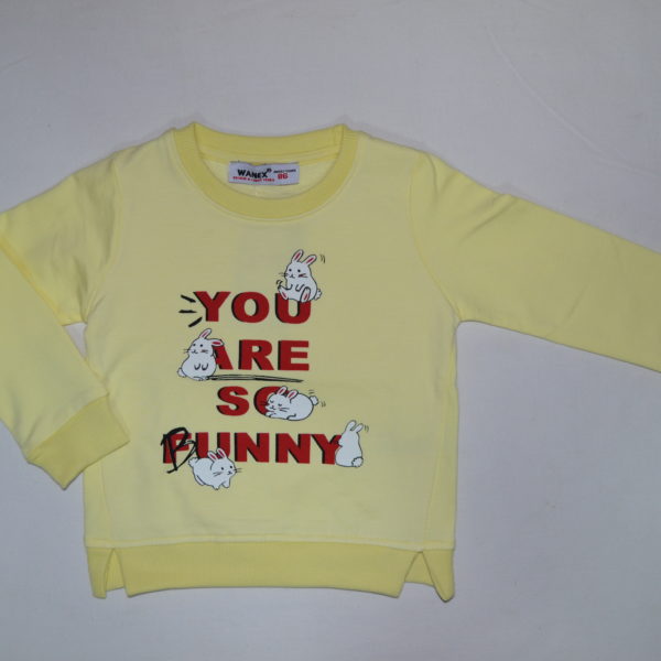 Кофтинка утеплена з прінтом Зайка